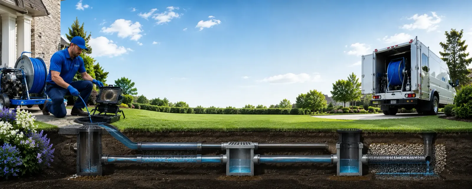 Outdoor drain cleaning information for Newton, IL